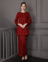 BAJU KURUNG PAHANG MODEN MARCELLA (RED)